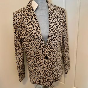 entro Brand Cheetah Inspired, fully lined Blazer